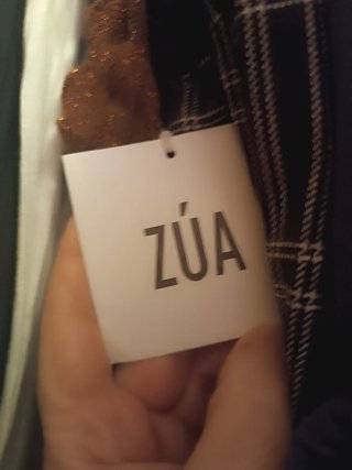 Falda ZÚA cuadros marrón
