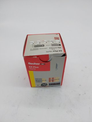 fischer 568014 SX Plus - Taco de expansión SX Plus 14x70, caja con 20 anclajes de nylon, anclajes para una sujeción óptima al fi