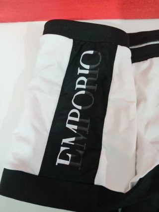 Costume Uomo Emporio Armani Nero Bianco