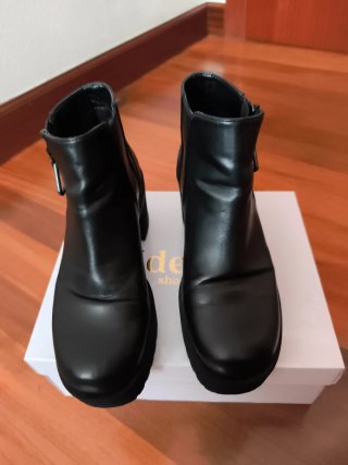 Botines negros plataforma