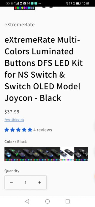 Kit LED DFS para Nintendo Switch y Switch OLED de