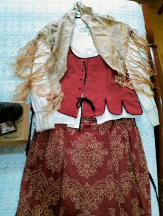 Conjunto de traje completo de baturra de mujer