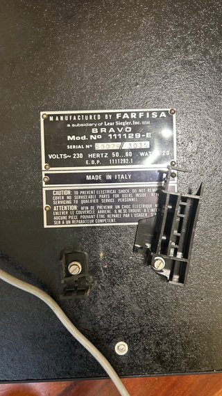 Teclado Farfisa Bravo Órgano