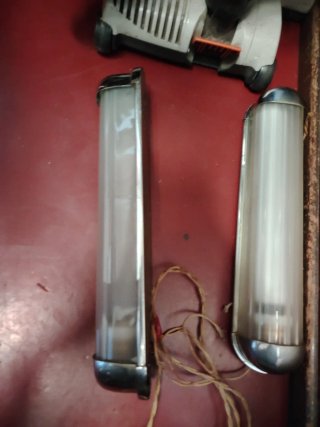 Coppia Lampade Parete Bauhaus Anni '30
