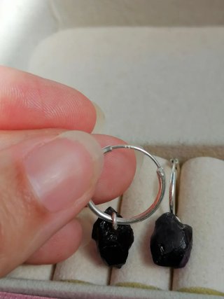 Pendientes Plata Ley Amatista Natural
