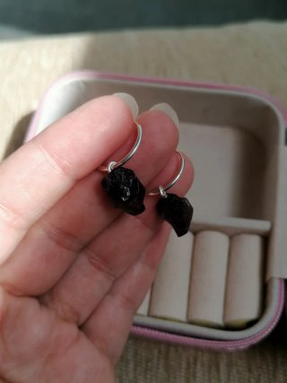 Pendientes Plata Ley Amatista Natural
