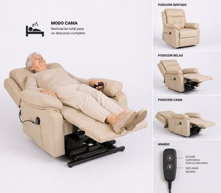 SILLON RELAX + GRUA ELEVADOR +CAMA +COLOR A ELEGIR