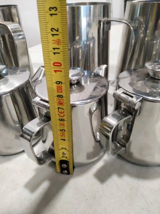 Lote Jarras 1L y Teteras Lacor acero inoxidable