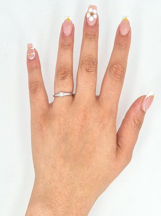 049-01-00005 Anillo Oro Blanco 18K Diamantes