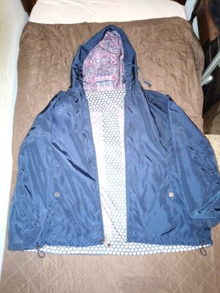 Parka Elena Miró Azul y Multicolor