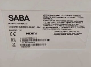 Televisor SABA 43 Smart TV Blanco