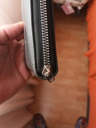 Cartera cuadrada cremallera