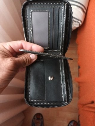 Cartera cuadrada cremallera