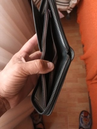 Cartera cuadrada cremallera