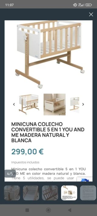 Mini Cuna colecho