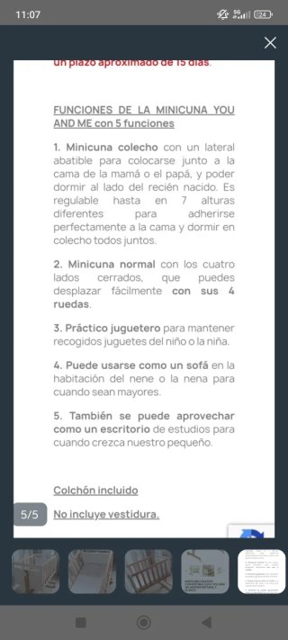 Mini Cuna colecho