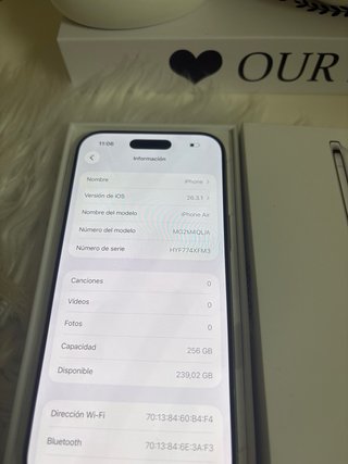 iPhone Air 256GB Blanco IMPOLUTO!!