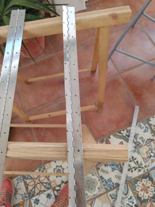 Bisagra de acero inoxidable 600x50x1mm