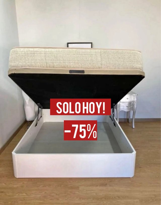 Base Cama Nueva con Almacenamiento