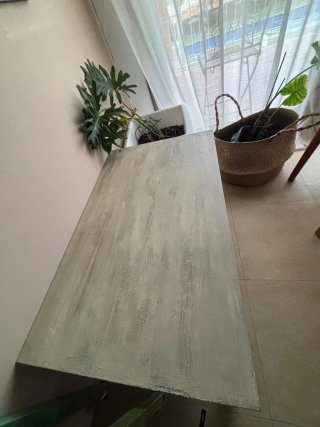 Mueble vitrina + mueble TV + mesa auxiliar