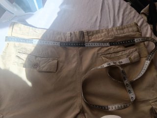 Pantalones cortos de vestir hombre beige