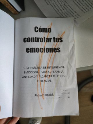 Libro "como controlar tus emociones"