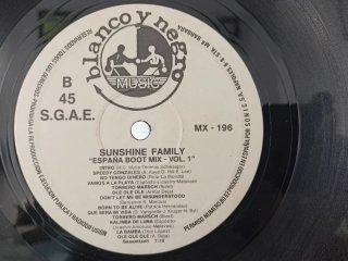 Vinilo Sunshine Family España Boot Mix Vol.1