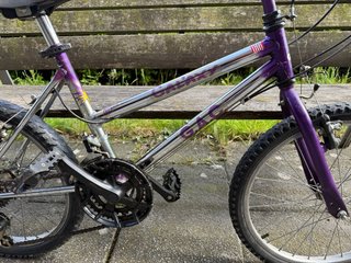 Bicicleta niño cromada