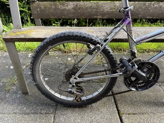 Bicicleta niño cromada