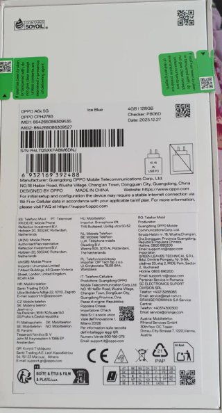 Oppo A6x 5G azul