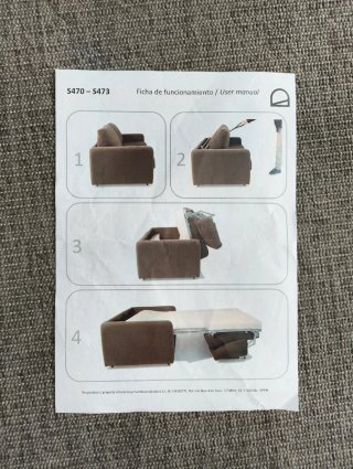 Sofá Cama Gris 3 Plazas Kave Home