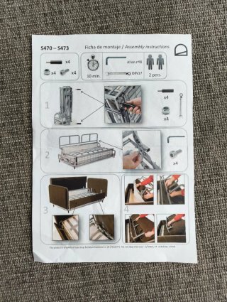Sofá Cama Gris 3 Plazas Kave Home