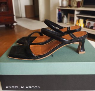 Sandalias Angel Alarcon Negras Talla 37