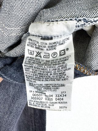 Vaqueros Levi's 501 Classic Retro USA Azul W32 L34