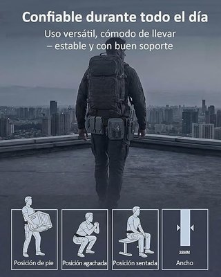 Cinturón trenzado marrón hebilla metálica NUEVO