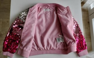 Chaqueta lentejuelas H&M niña T6