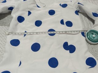 Vestido Flamenca Niña Lunares Azul