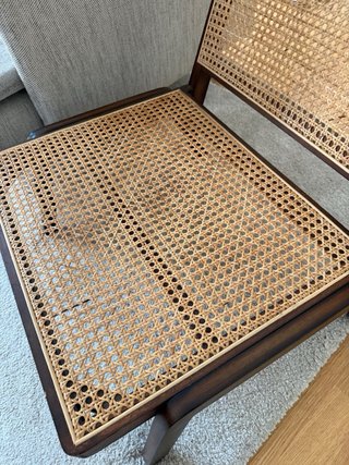 Butaca H&M Home Ratán y Madera