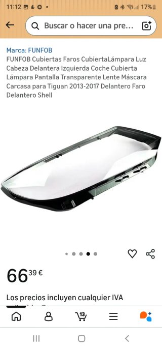 Cristal Faro VW Tiguan Derecho