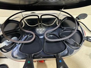 Raclette crepera para 8 personas