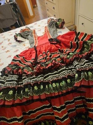 Traje Gitana Vintage Talla 42 Sin Estrenar