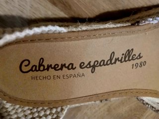 Zapatillas de esparto  cuña