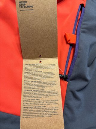 Chaqueta The North Face Naranja y Gris