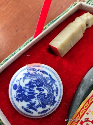 Kit Caligrafía China Pinceles Tinta Piedra