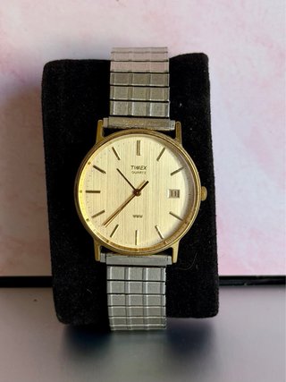 Reloj Timex Quartz Vintage Dorado/Plateado
