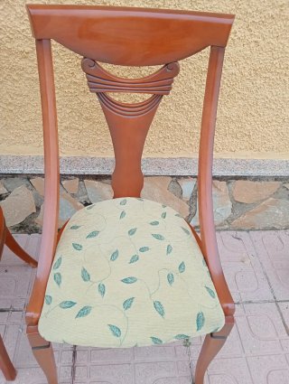 Conjunto de 2 sillas de comedor de madera