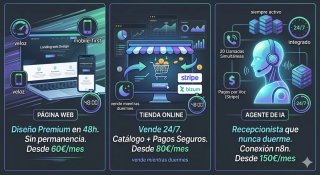 WEB O TIENDA ONLINE EN 48H – SIN PERMANENCIA ​