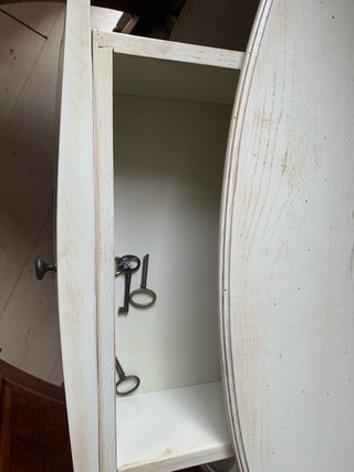 Mueble vitrina de madera vintage
