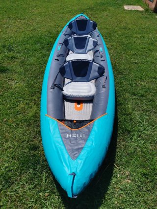 Kayak hinchable Decathlon 3 plazas