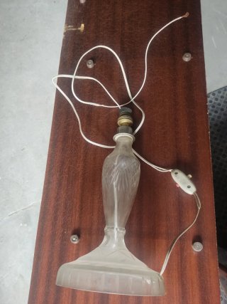 Lámpara de cristal antigua